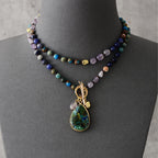 Healing Amethyst Teardrop Pendant Necklace - Luulink