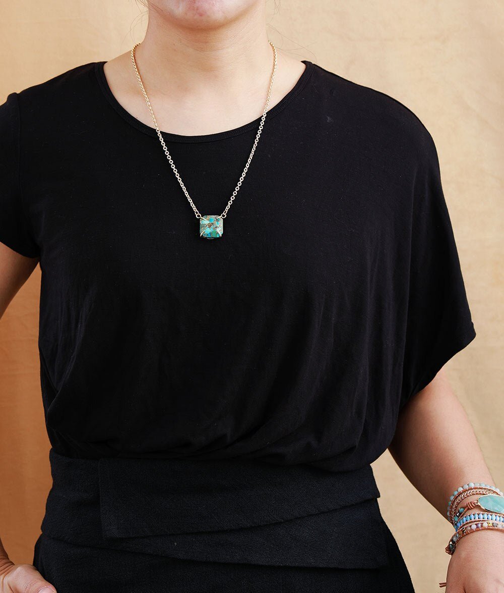 Healing Aura Turquoise Necklace - Luulink