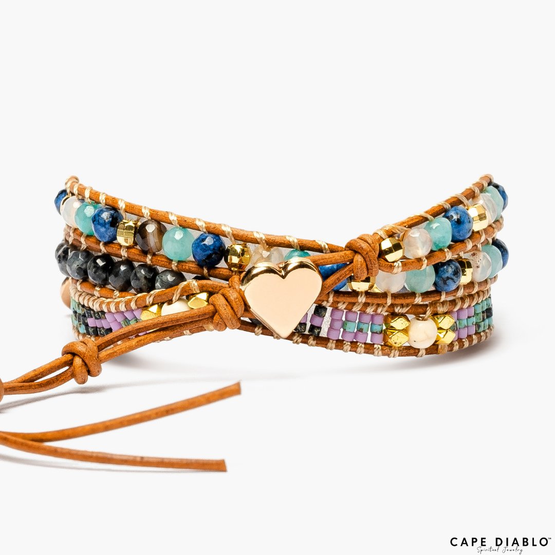 Healing Blue Sodalite Wrap Bracelet - Luulink