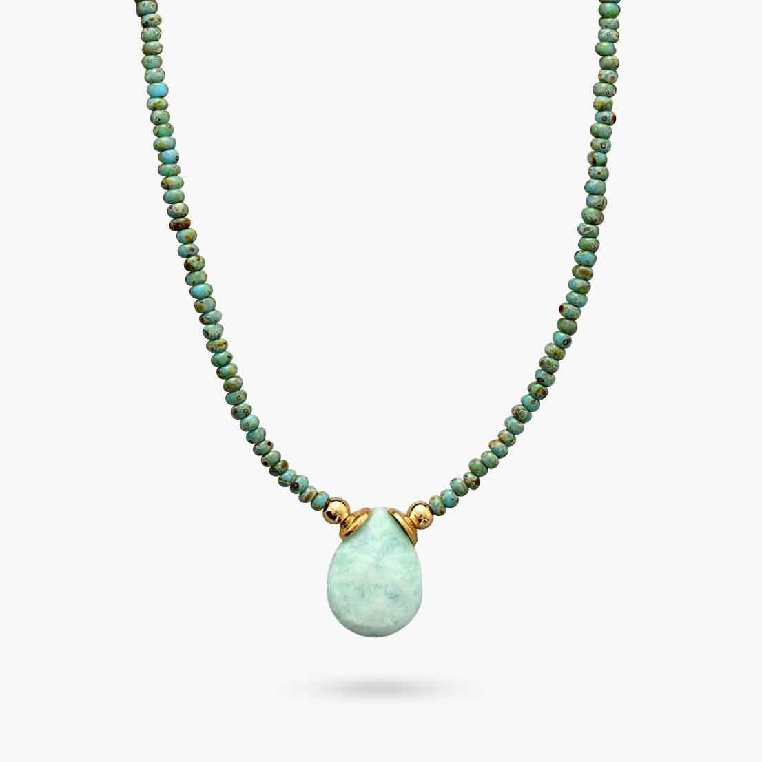 Healing Energy Amazonite Necklace - Luulink