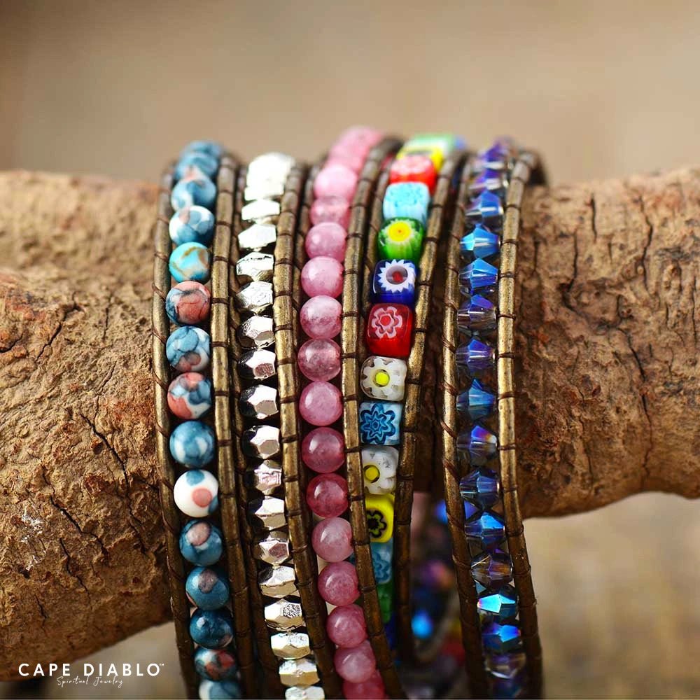 Healing Flower Protection Wrap Bracelet - Luulink