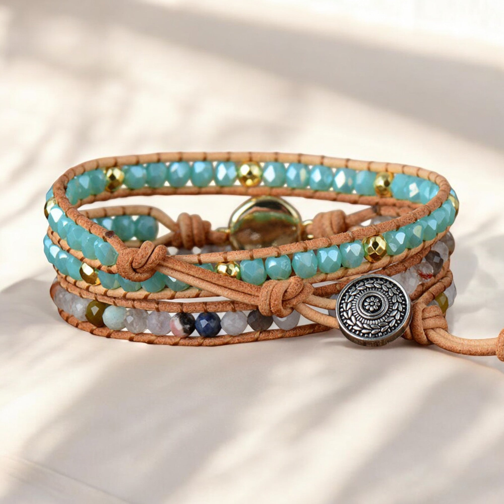 Healing Opal Protection Wrap Bracelet