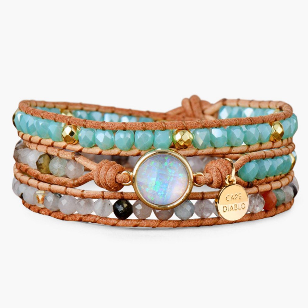 Healing Opal Protection Wrap Bracelet - Luulink