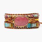 Healing Rhodochrosite Wrap Bracelet - Luulink