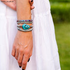 Healing Turquoise Protection Wrap Bracelet - Luulink