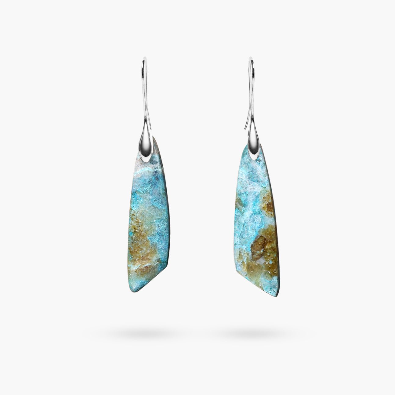 Heavenly Amazonite Hook Earrings - Luulink