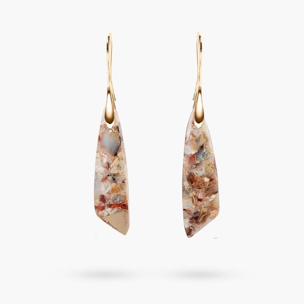 Heavenly Jasper Hook Earrings - Luulink