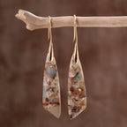 Heavenly Jasper Hook Earrings - Luulink