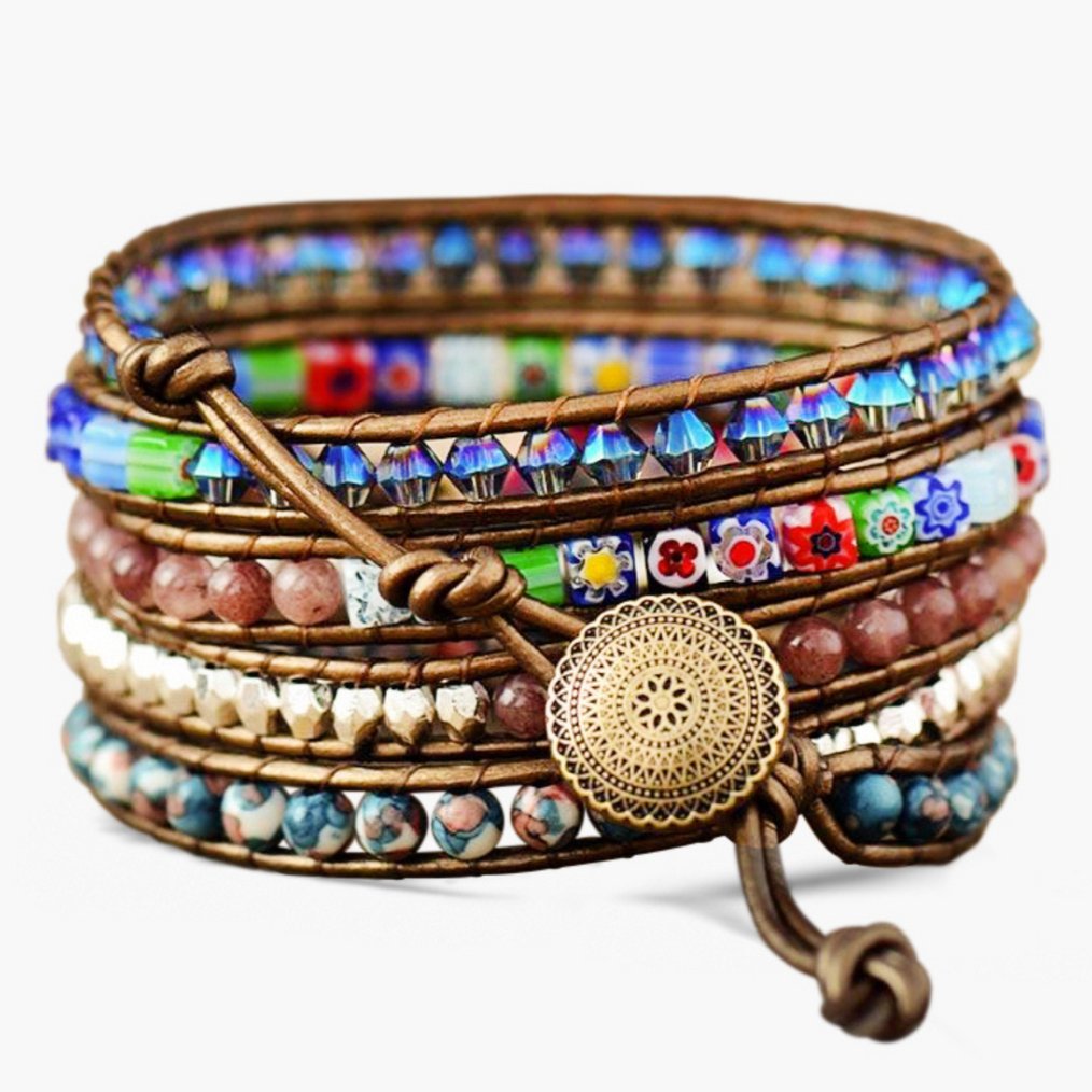Imperial Flower Protection Wrap Bracelet - Luulink
