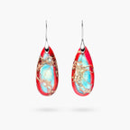 Imperial Jasper Teardrop Earrings - Luulink