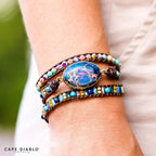 Intense Emperor Jasper Wrap Bracelet - Luulink