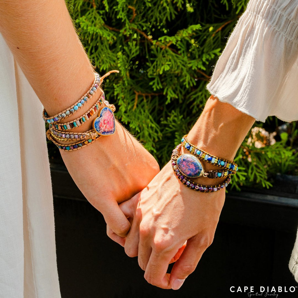 Intense Emperor Jasper Wrap Bracelet - Luulink