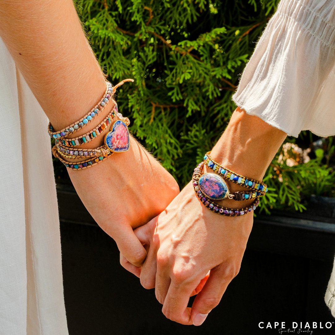 Intense Emperor Jasper Wrap Bracelet - Luulink