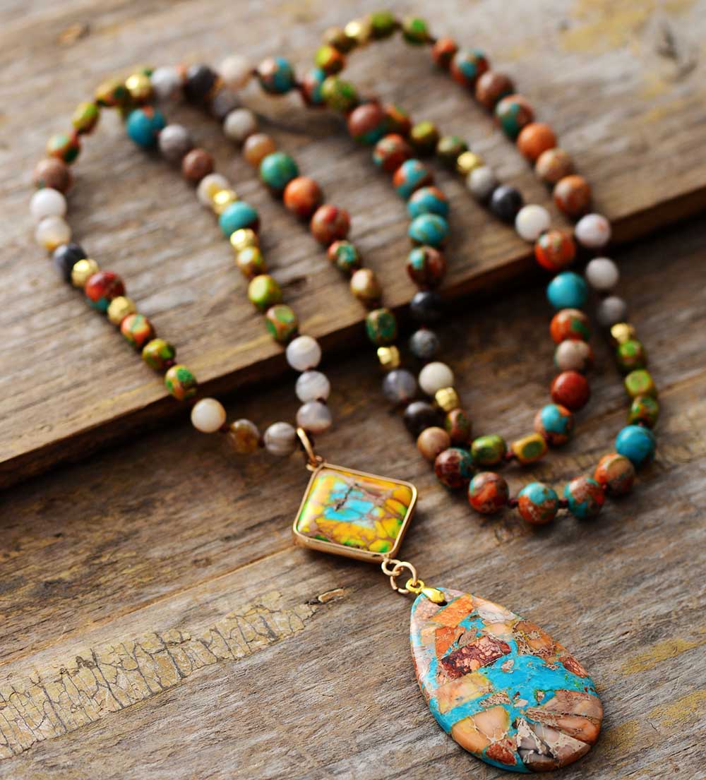 Intense Jasper Spiritual Necklace - Luulink