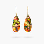Intense Jasper Teardrop Earrings - Luulink