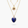 Intense Lapis Lazuli Heart Necklace - Luulink