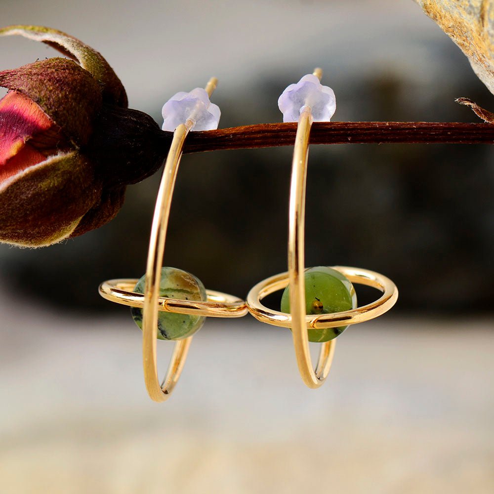 Jupiter Energy Hoop Earrings - Luulink