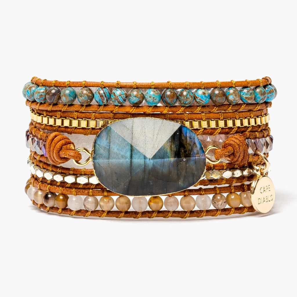 Labradorite Wanderer Wrap Bracelet - Luulink