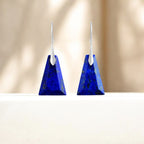 Lapis Lazuli Geometric Drop Earrings