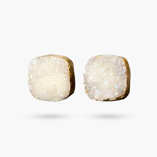 Magical Druzy Snow Earrings - Luulink