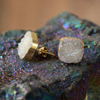 Magical Druzy Snow Earrings - Luulink