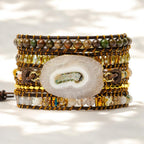 Moonlight Goddess Agate Wrap Bracelet