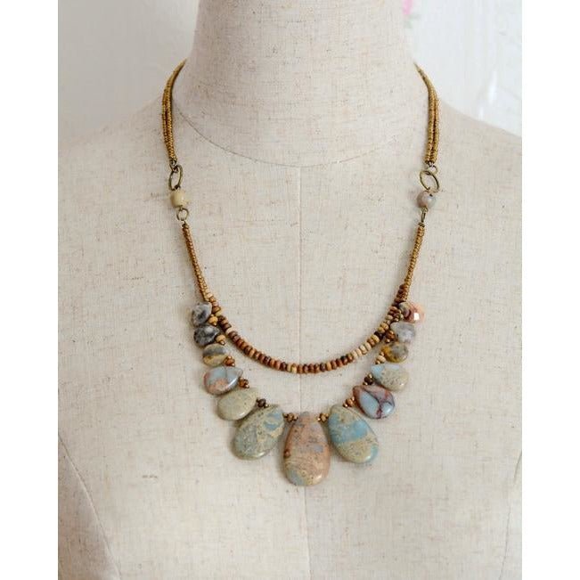 Native Teardrop Choker Necklace - Luulink