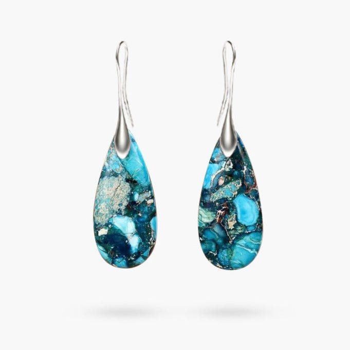Ocean Energy Protection Teardrop Earrings - Luulink