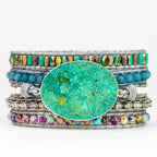 Ocean Jasper Protection Wrap Bracelet - Luulink
