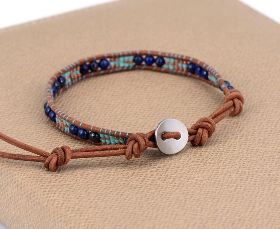 Ocean Vibes Leather Bracelet - Luulink