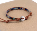 Ocean Vibes Leather Bracelet - Luulink