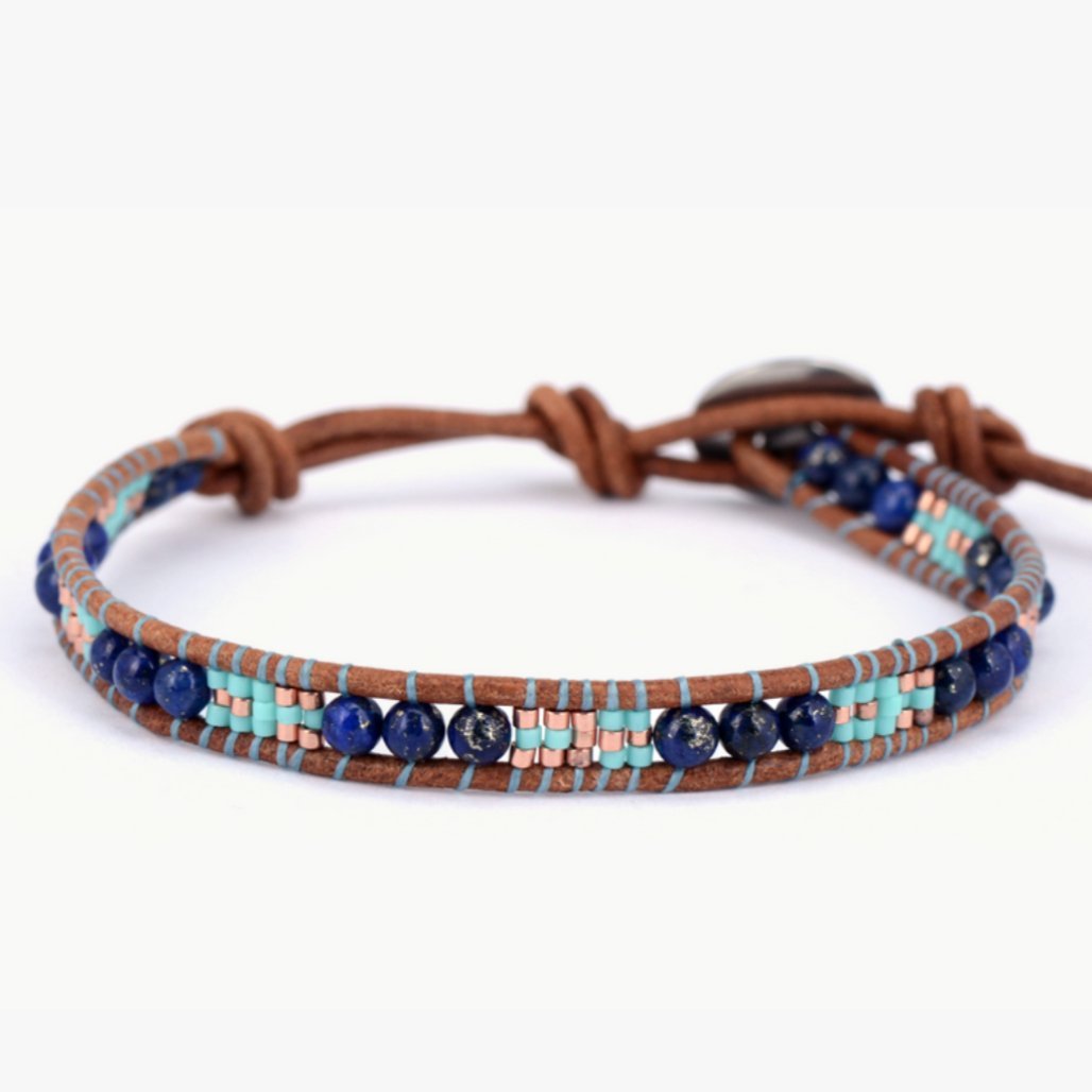 Ocean Vibes Leather Bracelet - Luulink