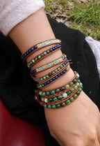 Ocean Vibes Leather Bracelet - Luulink