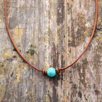 Precious Turquoise Choker Necklace - Luulink