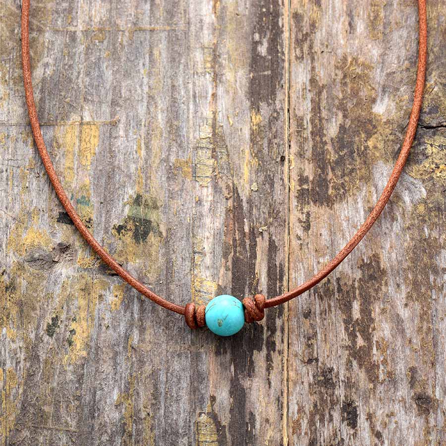 Precious Turquoise Choker Necklace - Luulink