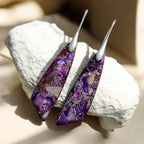 Purple Jasper Hook Earrings