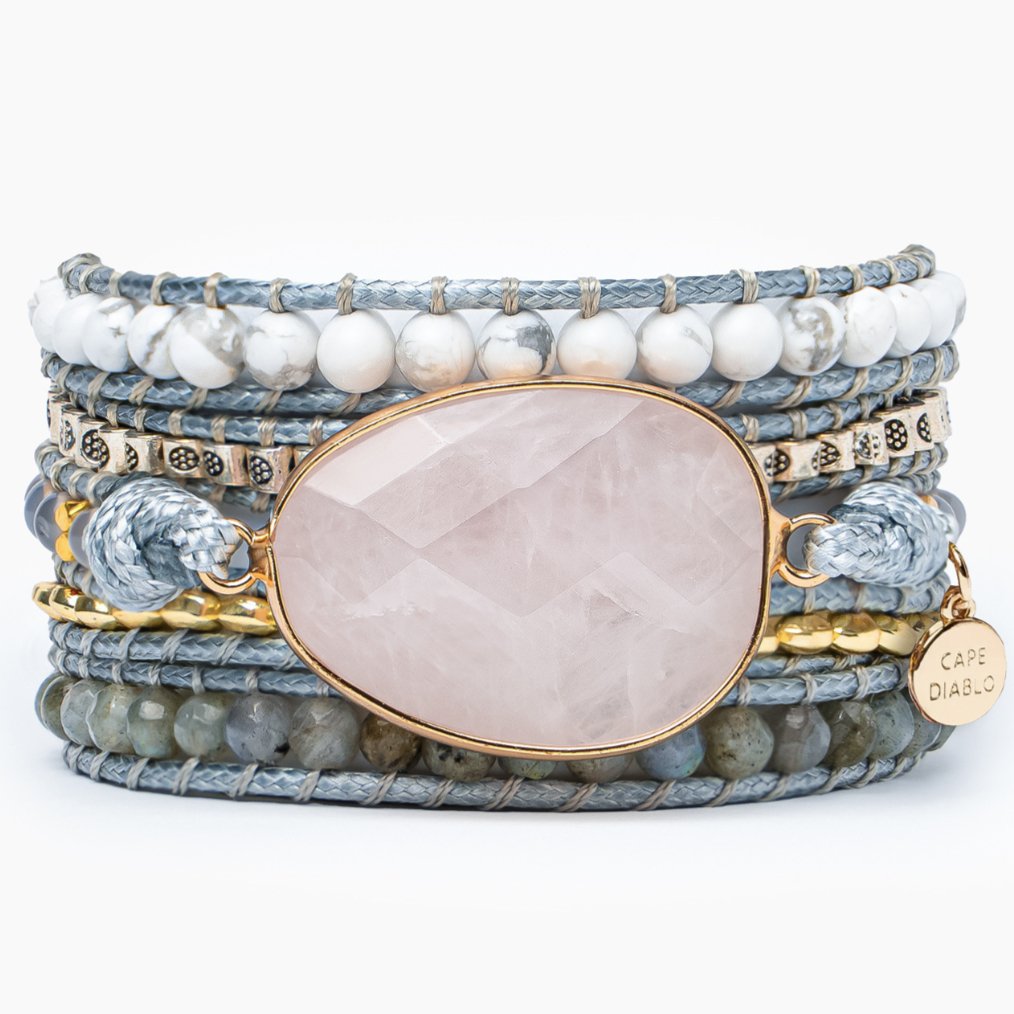 Rose Quartz Loving Wrap Bracelet - Luulink