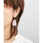 Rose Quartz Protection Drop Earrings - Luulink