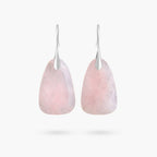 Rose Quartz Protection Drop Earrings - Luulink
