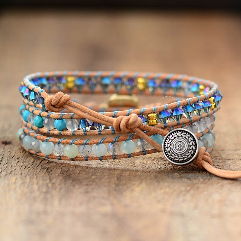 Square Opal Healing Wrap Bracelet - Luulink