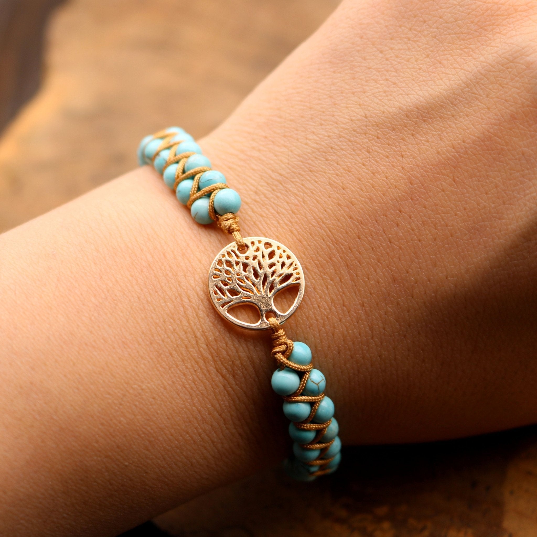 Tree of Life Turquoise Bracelet - Luulink
