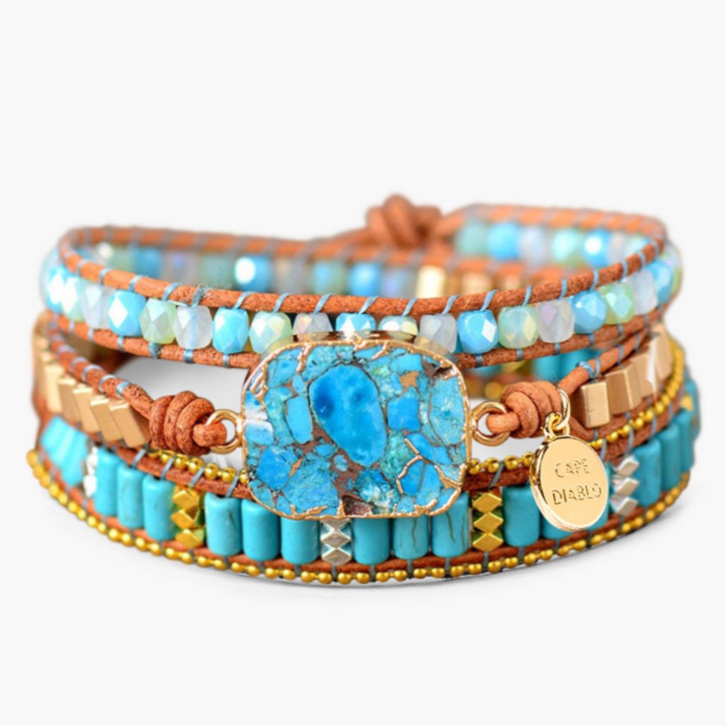 Turquoise Princess Wrap Bracelet - Luulink
