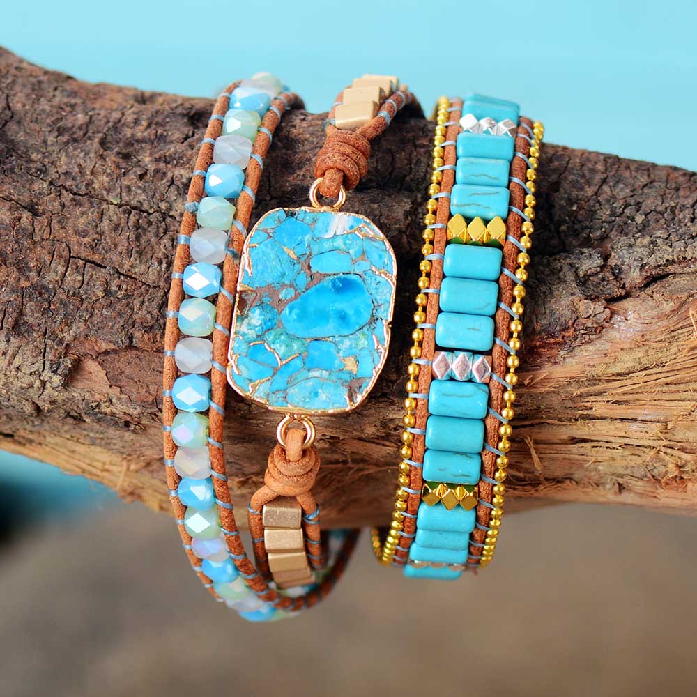 Turquoise Princess Wrap Bracelet - Luulink