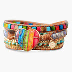 Vibrant Chakra Protection Wrap Bracelet - Luulink