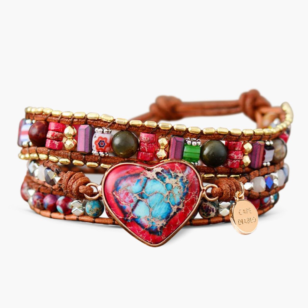 Vibrant Heart Protection Wrap Bracelet - Luulink