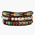 Vintage Jasper Wrap Bracelet - Luulink