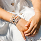 White Labradorite Wrap Bracelet - Luulink