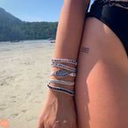 White Labradorite Wrap Bracelet - Luulink