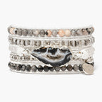White Labradorite Wrap Bracelet - Luulink