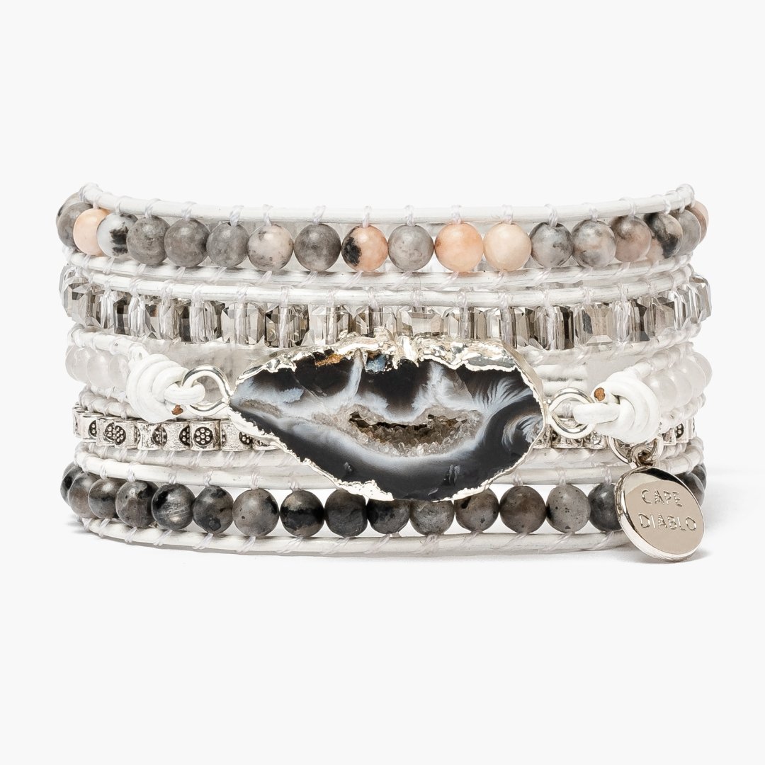 White Labradorite Wrap Bracelet - Luulink